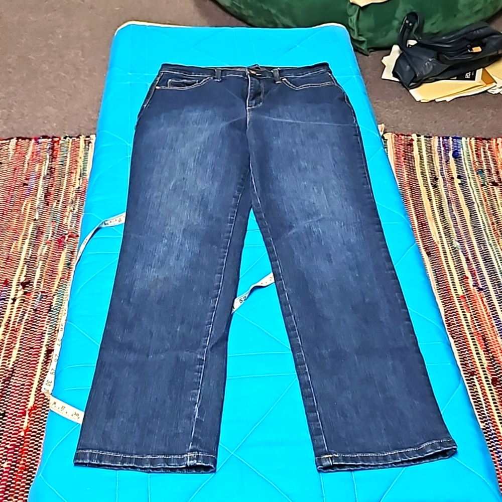 Gloria Vanderbilt  size 10 jeans. Full length dark wash